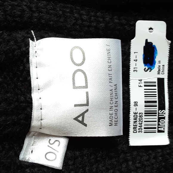 Aldo Jeweled Beaded Black Knit Turband Headband OS - Picture 6 of 10